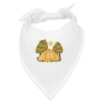Camping Campfire Camper - Bandana - Weiß - Vorne
