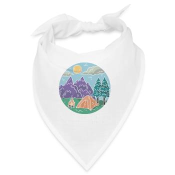 Camping Campfire Camper - Bandana - Weiß - Vorne
