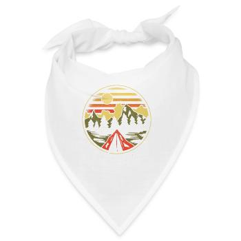 Camping Campfire Camper - Bandana - Weiß - Vorne
