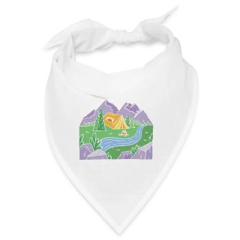Camping Campfire Camper - Bandana - Weiß - Vorne