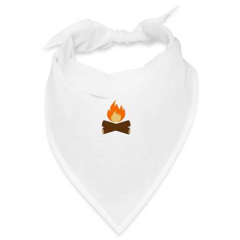 Camping Campfire Camper - Bandana - Weiß - Vorne