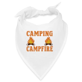 Camping Campfire Camper - Bandana - Weiß - Vorne