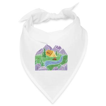 Camping Campfire Camper - Bandana - Weiß - Vorne