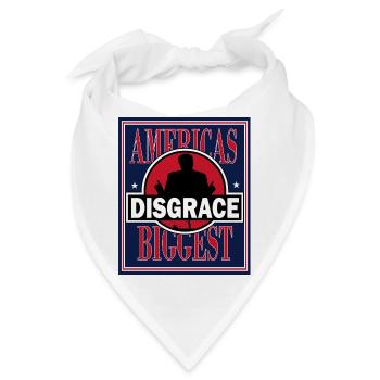 Americas Biggest Disgrace - Bandana - Weiß - Vorne