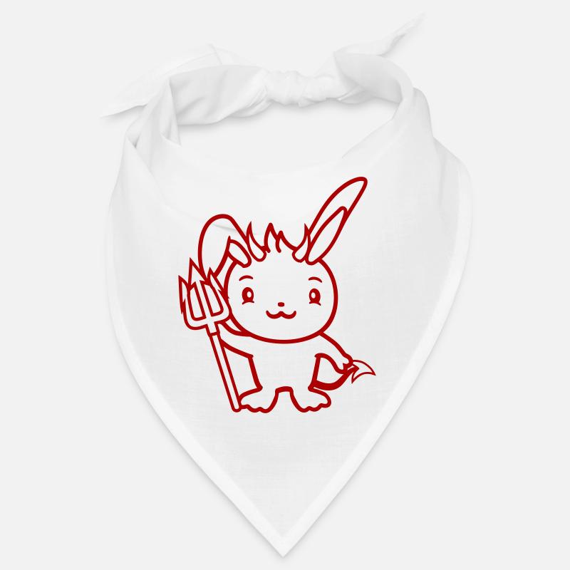 Bunny Devil Demon Evil Satan Hell Trident Costume Bandana