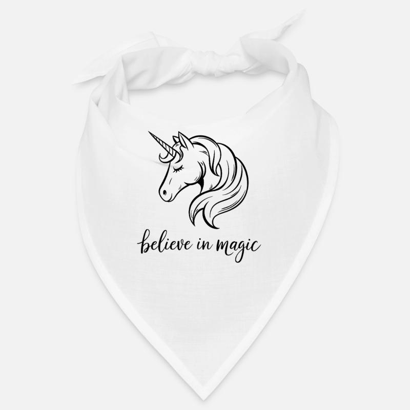 Einzigartiges Einhorn Motiv Believe In Magic Bandana