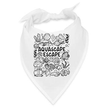 Aquascape Escape – Aquarium - Bandana - Weiß - Vorne