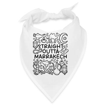 Straight Outta Marrakech – Orient Vibes - Bandana - Weiß - Vorne