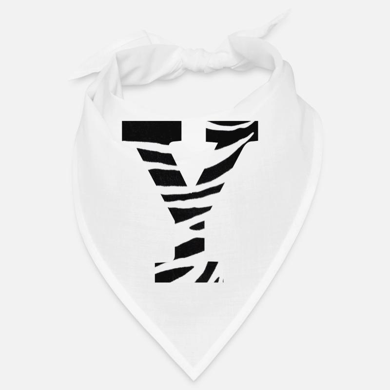 Buchstabe und Zebra Bandana