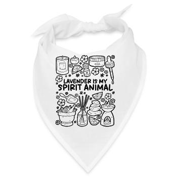 Lavender is My Spirit Animal – Aromatherapie - Bandana - Weiß - Vorne