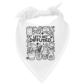 Let's Get Diffused – Entspannung & ätherische Öle - Bandana - Weiß - Vorne
