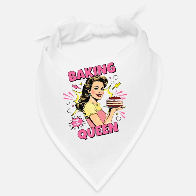 Cuisson Gâteau Cuisson Reine Cuisson Fée Boulanger Pop Art Bandana