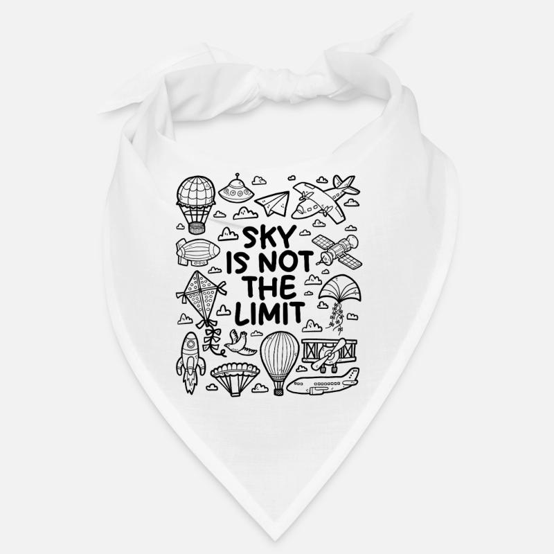 Der Himmel ist nicht das Limit - Bandana - Weiß