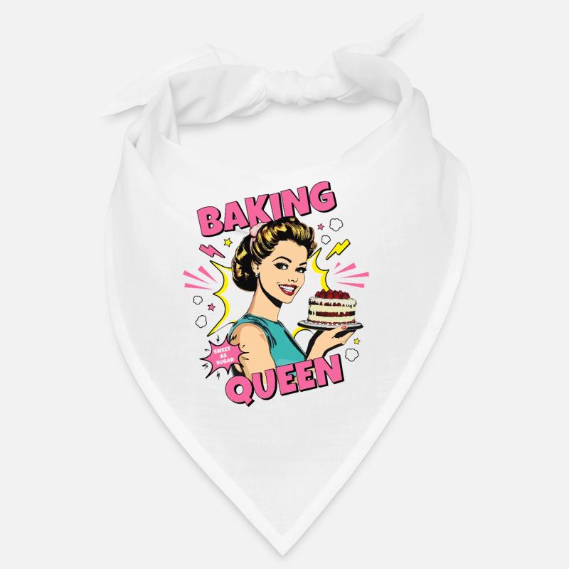 Cuisson Gâteau Cuisson Reine Cuisson Fée Boulanger Pop Art Bandana