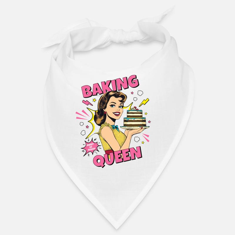 Baking Cake Baking Queen Baking Fairy Baker Pop Art Bandana