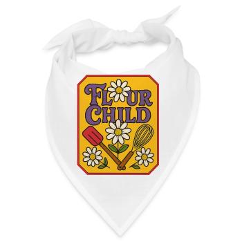 Mehl Kind Retro Backkunst - Bandana - Weiß - Vorne