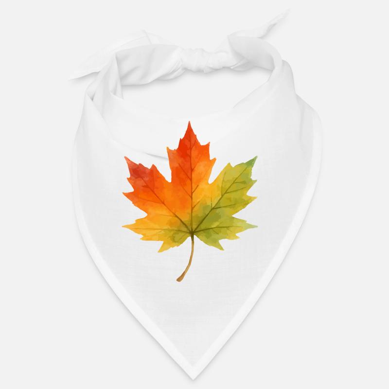 Feuille d’érable Aquarelle 1 Bandana