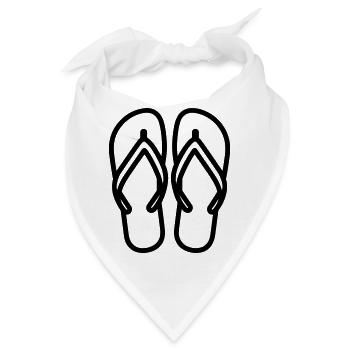 Flip-Flops - Bandana - Weiß - Vorne