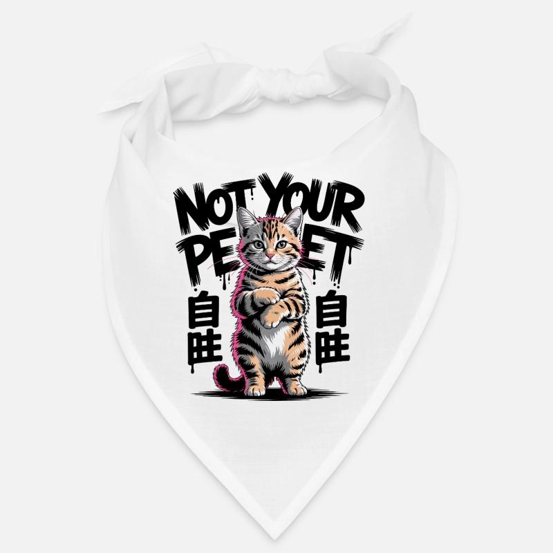 Pas votre chat de compagnie - Bandana - blanc