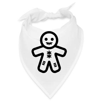 Voodoo-Puppe - Bandana - Weiß - Vorne