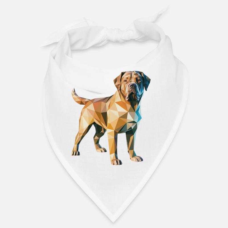 Brown Dog- Cool Low Poly  Logo Bandana