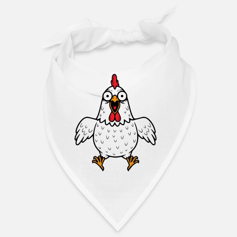 Funny Crazy Chicken Bandana