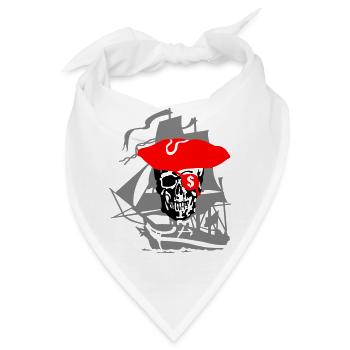 Pirat - Bandana - Weiß - Vorne