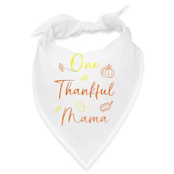Thanksgiving Mama Mutter Oma Großmutter - Bandana - Weiß - Vorne