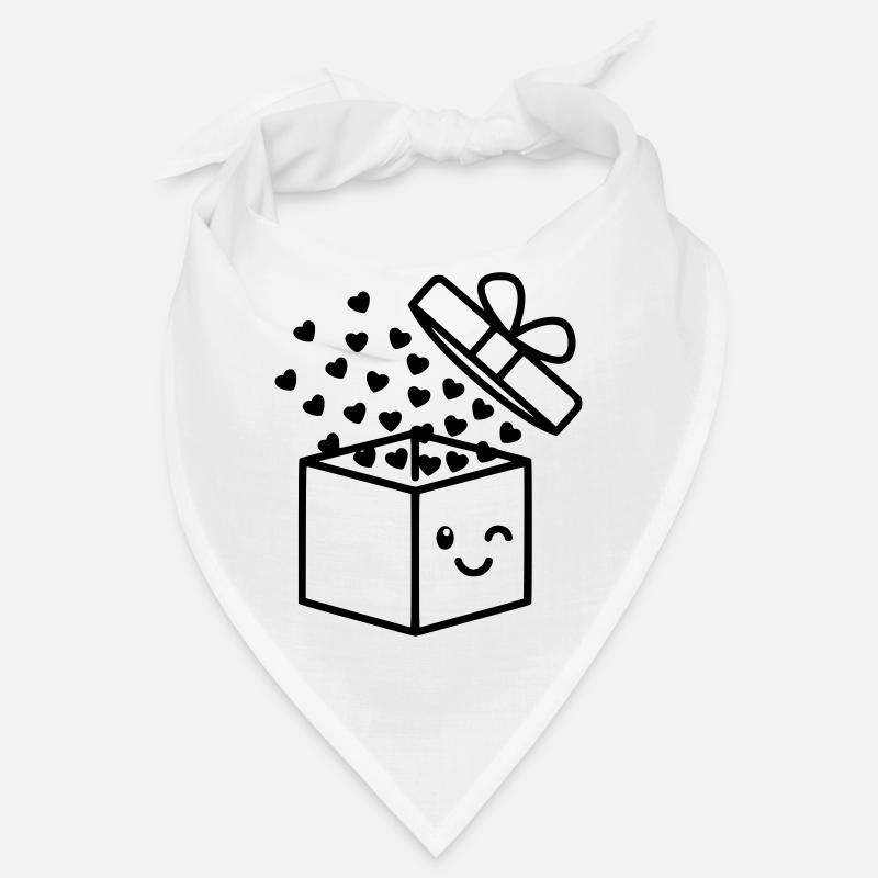 Geschenk voller Liebe | Süße Box mit Herzen Bandana