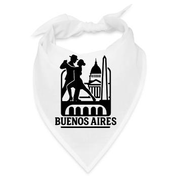 buenos aires silhouette - Bandana - Weiß - Vorne