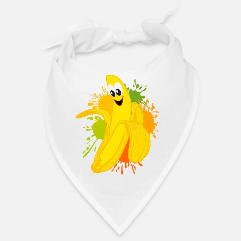 Explosion de couleur banane joyeuse Bandana