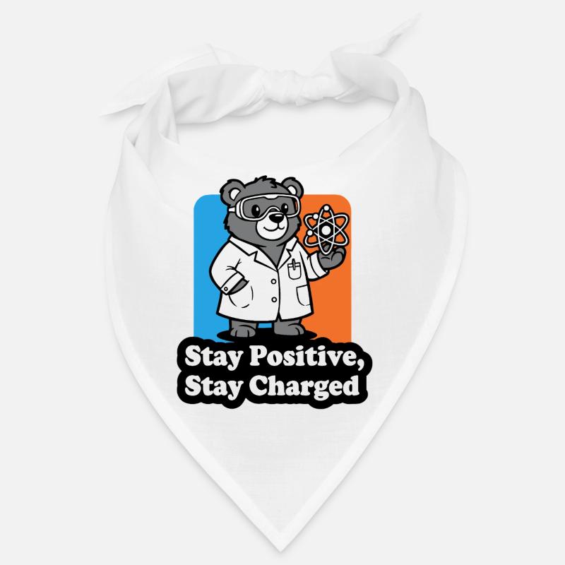 Bear Scientist with Atomic Sign Bandana