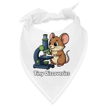 Kleine Entdeckungen Maus Mikroskop - Bandana - Weiß - Vorne