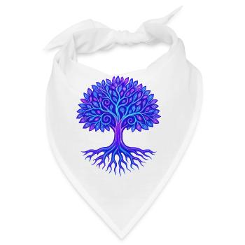 Baum des Lebens - Bandana - Weiß - Vorne