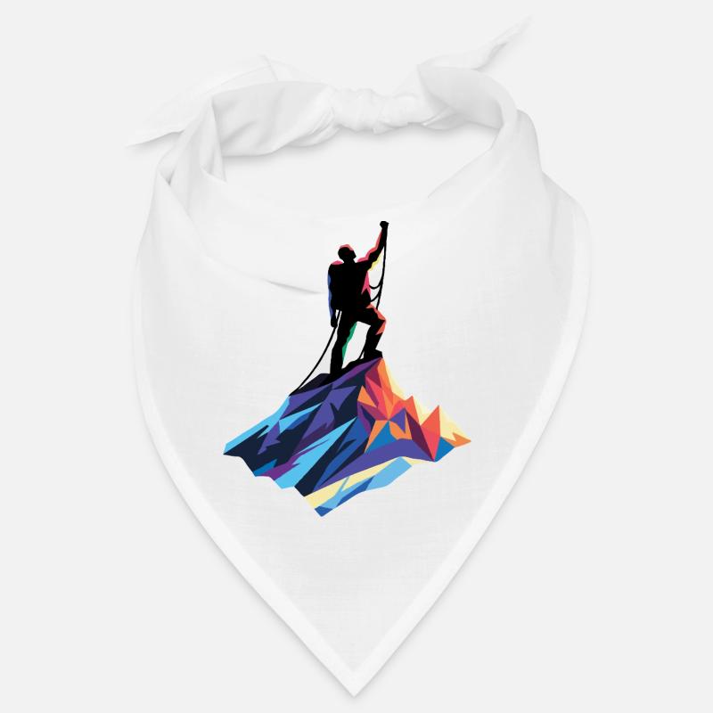 Bergsteiger am Gipfel Bandana