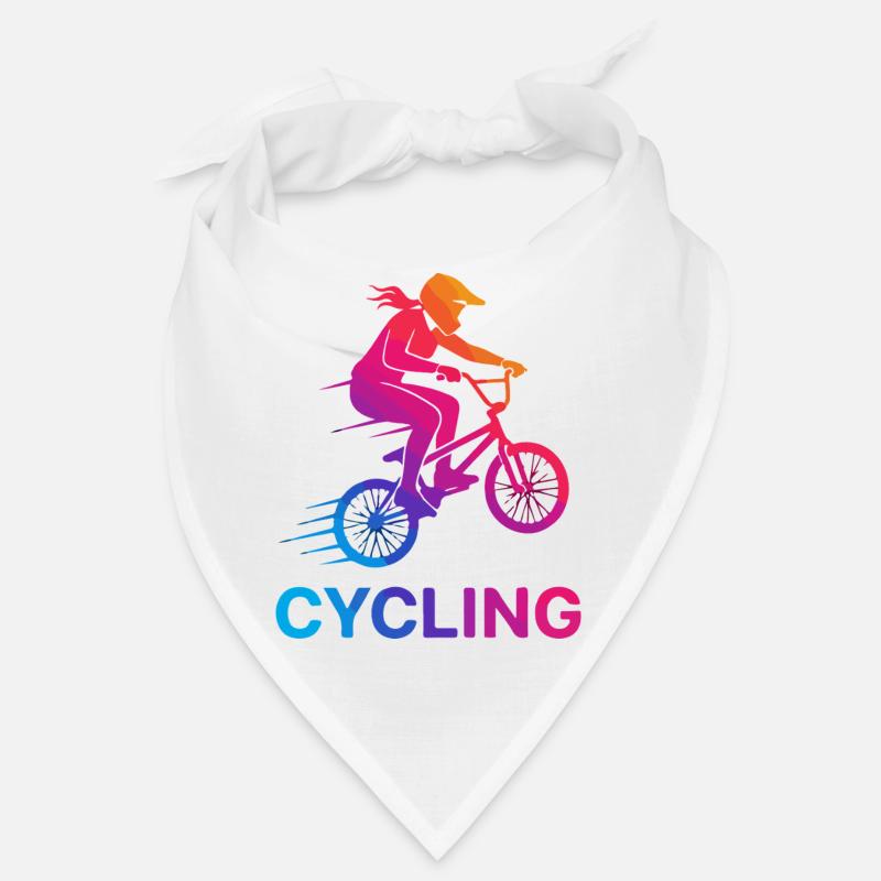 Gradient Cyclist Silhouette Bandana