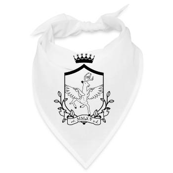 Geflügeltes Reh – edles Wappentier Wald - Bandana - Weiß - Vorne