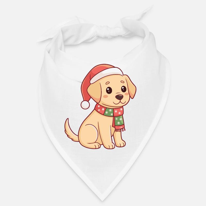 Welpen-Weihnachtsglanz Bandana