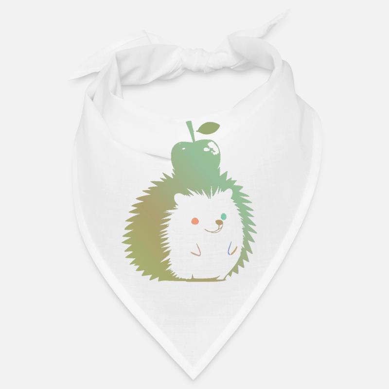 Pastel Hedgehog with Apple Bandana