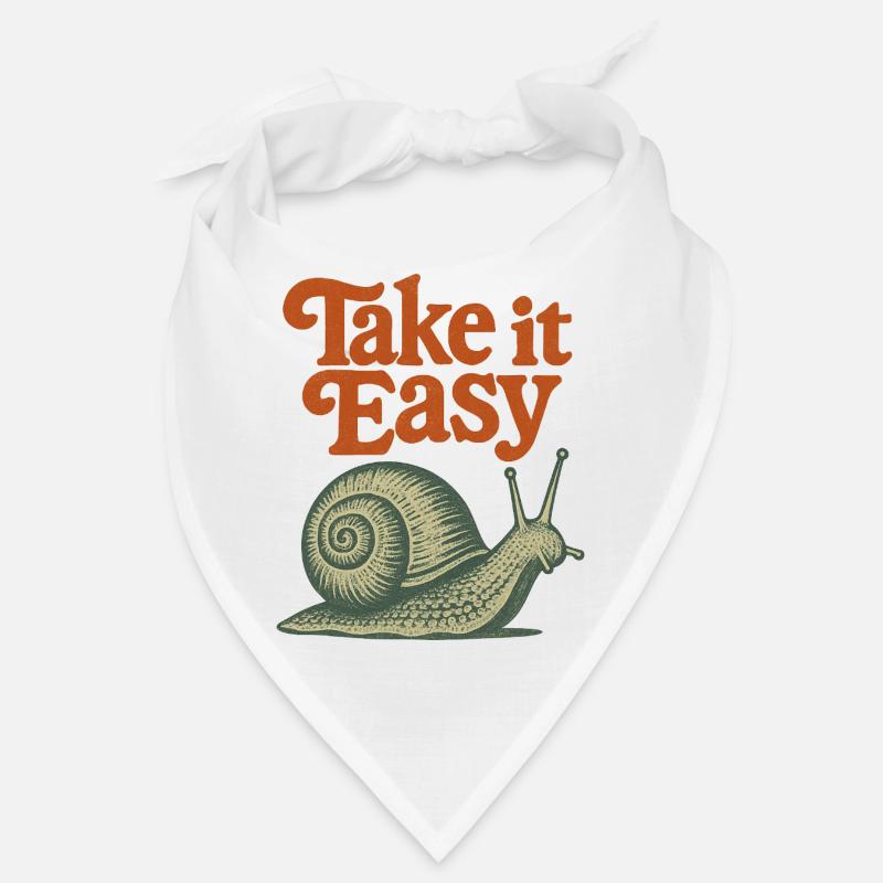 Take It Easy Snail Retro Bandana