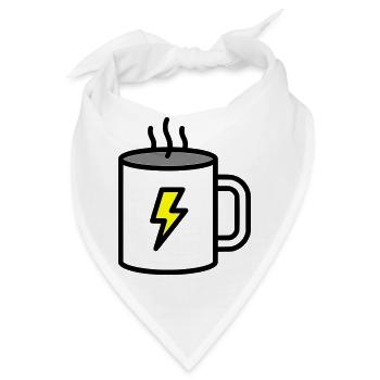 Starker Kaffee Tasse Strom - Bandana - Weiß - Vorne
