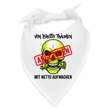 Von Brutto Träumen - Bandana - Weiß - Vorne