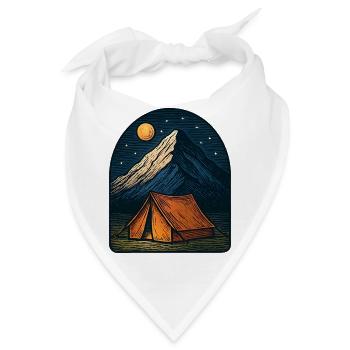 Bergnacht Zeltcamp - Bandana - Weiß - Vorne