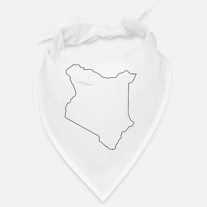 Plan de la carte du Kenya Bandana