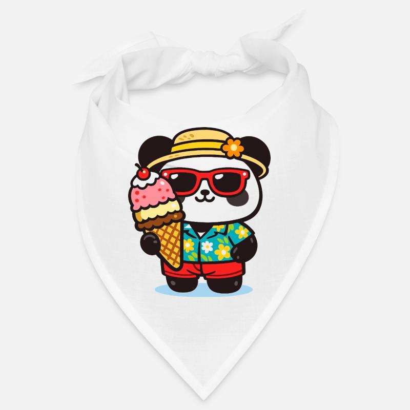 Panda Surf avec Glace Bandana