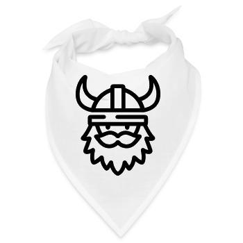 Wikinger - Bandana - Weiß - Vorne