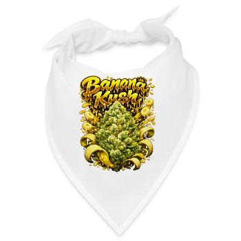 Banana Kush Graffiti-Kunstdruck - Bandana - Weiß - Vorne
