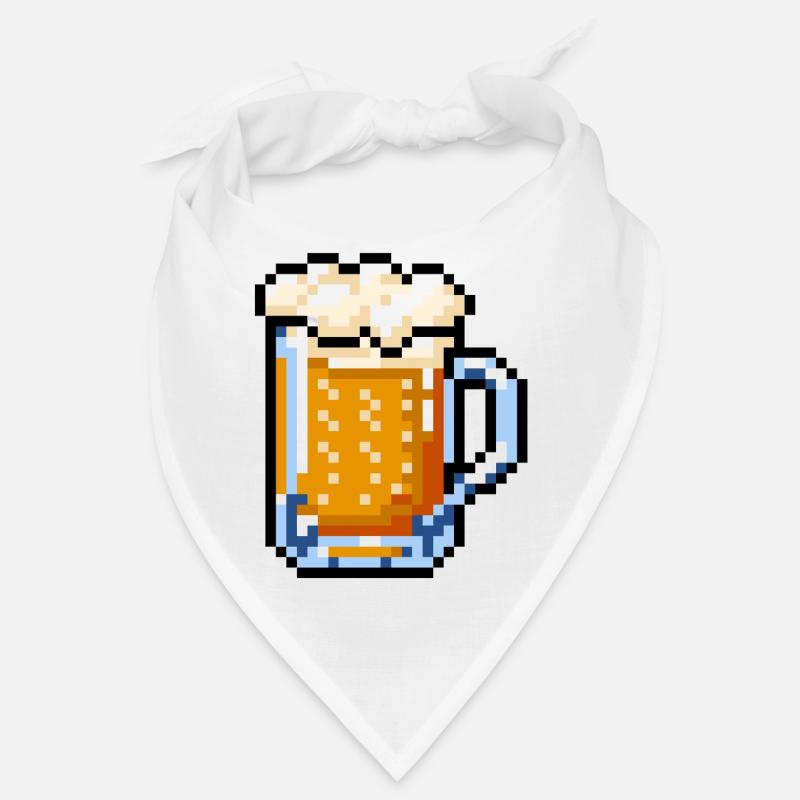 Bierglas Pixel Art – Retro Bier Design Bandana
