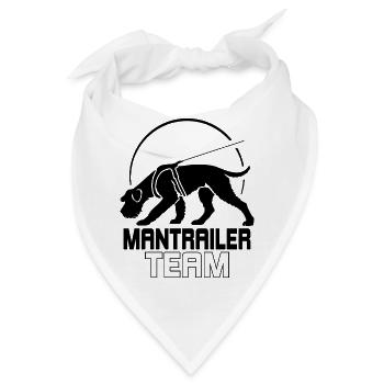 Riesenschnauzer Mantrailer Team Hundesport Hunde  - Bandana - Weiß - Vorne