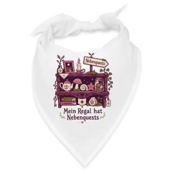 Mein Regal hat Nebenquests - Bandana - Weiß - Vorne